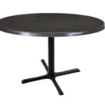 30-Inch Tall Indoor/Outdoor Table with 36-Inch Diameter Charcoal Round Top, Black Wrinkle Base, and 30 x 30-Inch Diameter Foot 6 30-Inch Tall Indoor/Outdoor Table with 36-Inch Diameter Charcoal Round Top, Black Wrinkle Base, and 30 x 30-Inch Diameter Foot