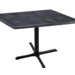 30-Inch Tall Indoor/Outdoor Table with 36 x 36-Inch Diameter Black Steel Square Top, Black Wrinkle Base, and 30 x 30-Inch Diameter Foot 6 30-Inch Tall Indoor/Outdoor Table with 36 x 36-Inch Diameter Black Steel Square Top, Black Wrinkle Base, and 30 x 30-Inch Diameter Foot