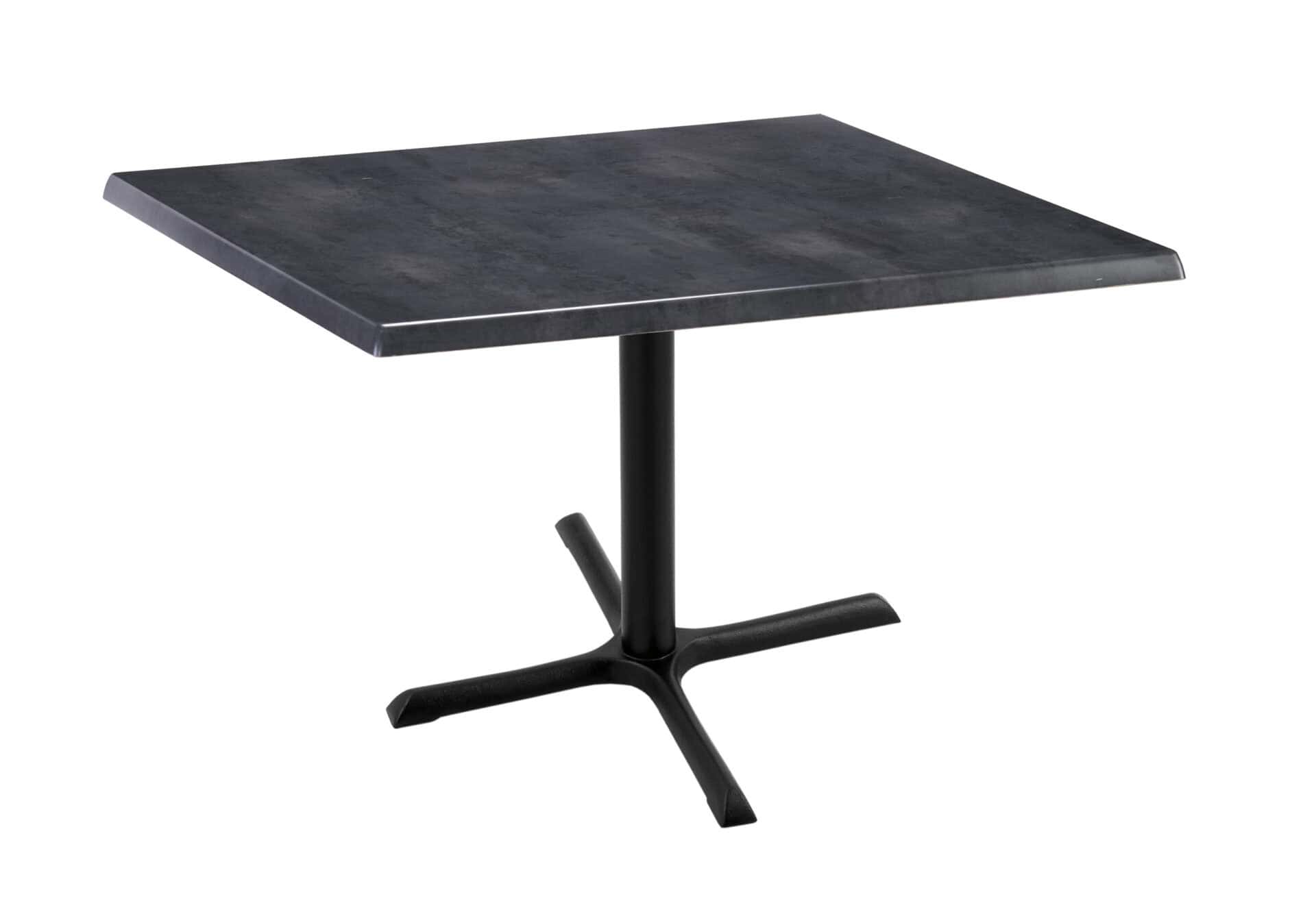 30-Inch Tall Indoor/Outdoor Table with 36 x 36-Inch Diameter Black Steel Square Top, Black Wrinkle Base, and 30 x 30-Inch Diameter Foot 1 30-Inch Tall Indoor/Outdoor Table with 36 x 36-Inch Diameter Black Steel Square Top, Black Wrinkle Base, and 30 x 30-Inch Diameter Foot