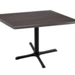 30-Inch Tall Indoor/Outdoor Table with 36 x 36-Inch Diameter Charcoal Square Top, Black Wrinkle Base, and 30 x 30-Inch Diameter Foot 6 30-Inch Tall Indoor/Outdoor Table with 36 x 36-Inch Diameter Charcoal Square Top, Black Wrinkle Base, and 30 x 30-Inch Diameter Foot
