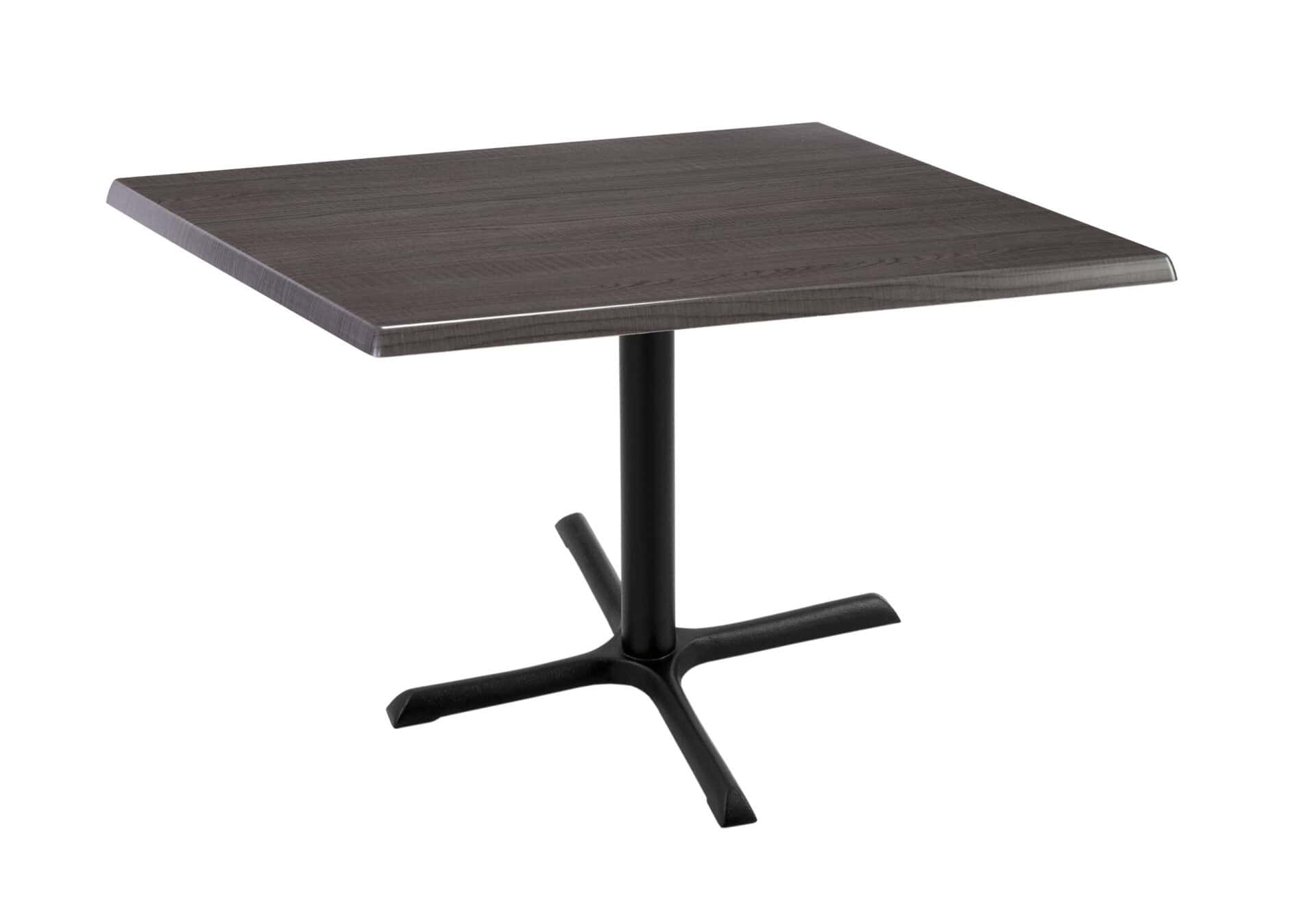 30-Inch Tall Indoor/Outdoor Table with 36 x 36-Inch Diameter Charcoal Square Top, Black Wrinkle Base, and 30 x 30-Inch Diameter Foot 1 30-Inch Tall Indoor/Outdoor Table with 36 x 36-Inch Diameter Charcoal Square Top, Black Wrinkle Base, and 30 x 30-Inch Diameter Foot
