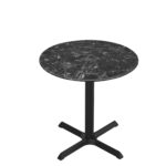 30-Inch Tall Indoor/Outdoor Table with 32-Inch Diameter Black Marble Round Top, Black Wrinkle Base, and 30 x 30-Inch Diameter Foot 6 30-Inch Tall Indoor/Outdoor Table with 32-Inch Diameter Black Marble Round Top, Black Wrinkle Base, and 30 x 30-Inch Diameter Foot