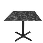 30-Inch Tall Indoor/Outdoor Table with 32 x 32-Inch Diameter Black Marble Square Top, Black Wrinkle Base, and 30 x 30-Inch Diameter Foot 6 30-Inch Tall Indoor/Outdoor Table with 32 x 32-Inch Diameter Black Marble Square Top, Black Wrinkle Base, and 30 x 30-Inch Diameter Foot