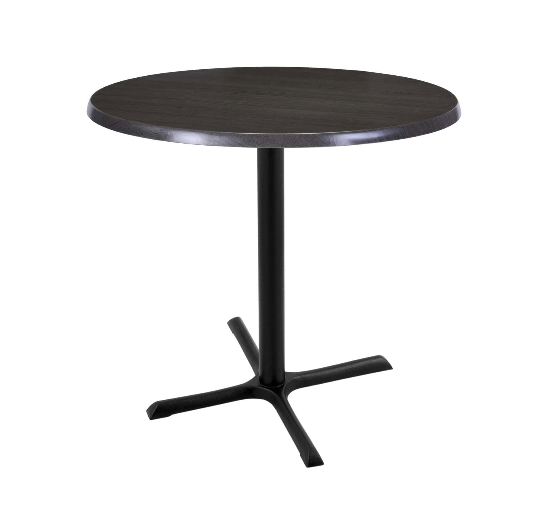 36-Inch Tall Indoor/Outdoor Table with 30-Inch Diameter Charcoal Round Top, Black Wrinkle Base, and 30 x 30-Inch Diameter Foot 1 36-Inch Tall Indoor/Outdoor Table with 30-Inch Diameter Charcoal Round Top, Black Wrinkle Base, and 30 x 30-Inch Diameter Foot