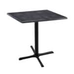 36-Inch Tall Indoor/Outdoor Table with 30 x 30-Inch Diameter Black Steel Square Top, Black Wrinkle Base, and 30 x 30-Inch Diameter Foot 6 36-Inch Tall Indoor/Outdoor Table with 30 x 30-Inch Diameter Black Steel Square Top, Black Wrinkle Base, and 30 x 30-Inch Diameter Foot