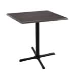 36-Inch Tall Indoor/Outdoor Table with 30 x 30-Inch Diameter Charcoal Square Top, Black Wrinkle Base, and 30 x 30-Inch Diameter Foot 6 36-Inch Tall Indoor/Outdoor Table with 30 x 30-Inch Diameter Charcoal Square Top, Black Wrinkle Base, and 30 x 30-Inch Diameter Foot