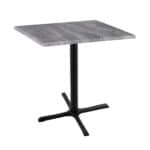 36-Inch Tall Indoor/Outdoor Table with 30 x 30-Inch Diameter Greystone Square Top, Black Wrinkle Base, and 30 x 30-Inch Diameter Foot 6 36-Inch Tall Indoor/Outdoor Table with 30 x 30-Inch Diameter Greystone Square Top, Black Wrinkle Base, and 30 x 30-Inch Diameter Foot