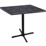 36-Inch Tall Indoor/Outdoor Table with 36 x 36-Inch Diameter Black Steel Square Top, Black Wrinkle Base, and 30 x 30-Inch Diameter Foot 6 36-Inch Tall Indoor/Outdoor Table with 36 x 36-Inch Diameter Black Steel Square Top, Black Wrinkle Base, and 30 x 30-Inch Diameter Foot