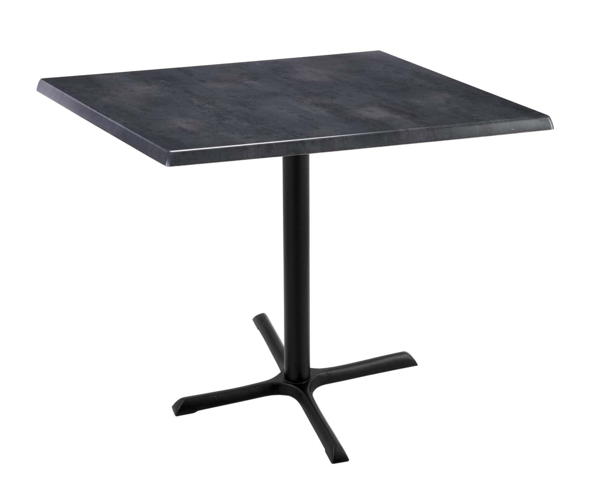 36-Inch Tall Indoor/Outdoor Table with 36 x 36-Inch Diameter Black Steel Square Top, Black Wrinkle Base, and 30 x 30-Inch Diameter Foot 1 36-Inch Tall Indoor/Outdoor Table with 36 x 36-Inch Diameter Black Steel Square Top, Black Wrinkle Base, and 30 x 30-Inch Diameter Foot