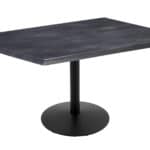 30-Inch Tall Indoor/Outdoor Table with 30 x 48-Inch Diameter Black Steel Rectangle Top, Black Wrinkle Base, and 22-Inch Diameter Foot 6 30-Inch Tall Indoor/Outdoor Table with 30 x 48-Inch Diameter Black Steel Rectangle Top, Black Wrinkle Base, and 22-Inch Diameter Foot