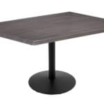 30-Inch Tall Indoor/Outdoor Table with 30 x 48-Inch Diameter Charcoal Rectangle Top, Black Wrinkle Base, and 22-Inch Diameter Foot 6 30-Inch Tall Indoor/Outdoor Table with 30 x 48-Inch Diameter Charcoal Rectangle Top, Black Wrinkle Base, and 22-Inch Diameter Foot
