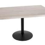 30-Inch Tall Indoor/Outdoor Table with 30 x 48-Inch Diameter White Ash Rectangle Top, Black Wrinkle Base, and 22-Inch Diameter Foot 6 30-Inch Tall Indoor/Outdoor Table with 30 x 48-Inch Diameter White Ash Rectangle Top, Black Wrinkle Base, and 22-Inch Diameter Foot