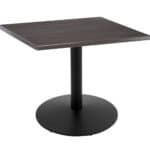 30-Inch Tall Indoor/Outdoor Table with 30 x 30-Inch Diameter Charcoal Square Top, Black Wrinkle Base, and 22-Inch Diameter Foot 6 30-Inch Tall Indoor/Outdoor Table with 30 x 30-Inch Diameter Charcoal Square Top, Black Wrinkle Base, and 22-Inch Diameter Foot