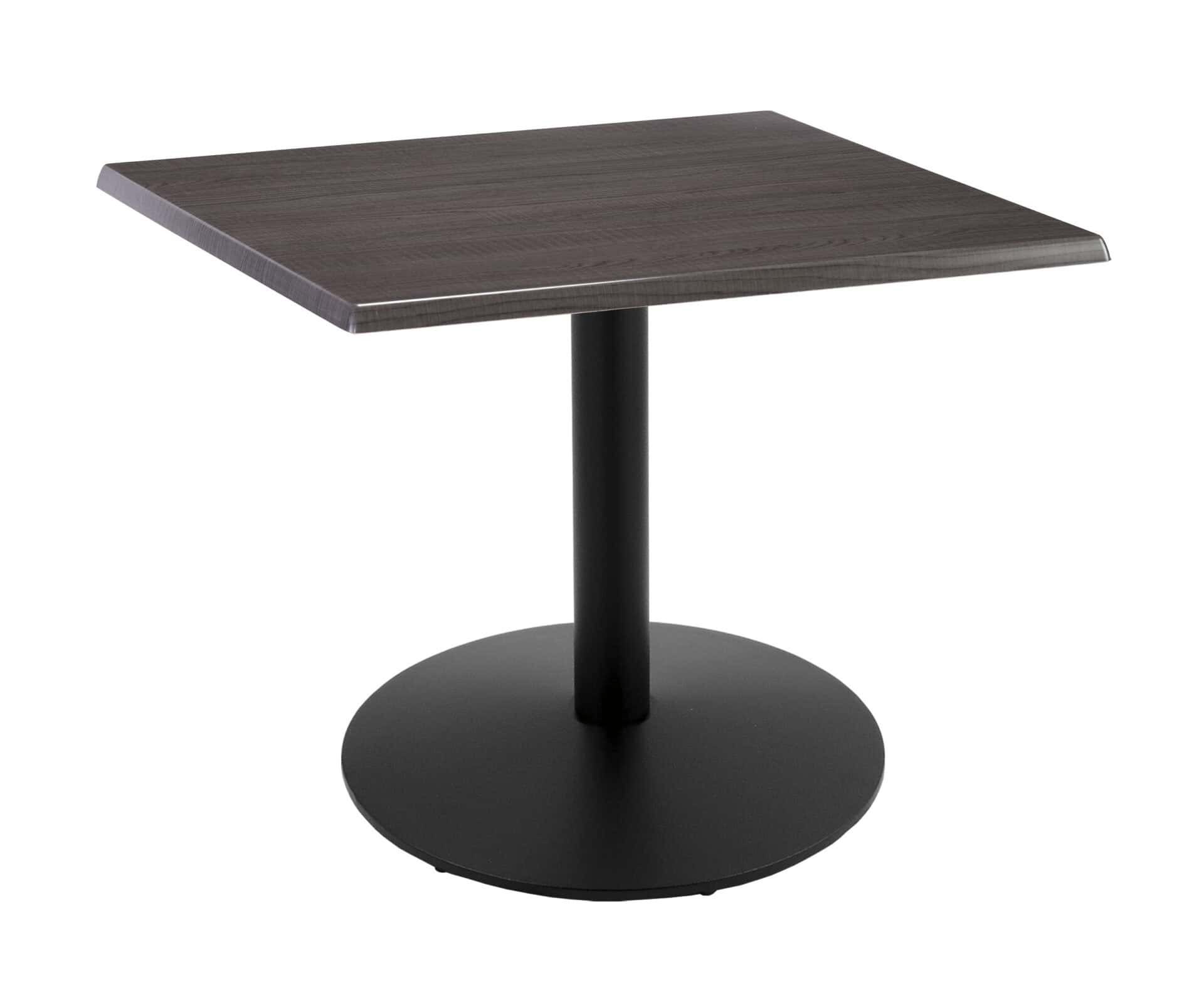 30-Inch Tall Indoor/Outdoor Table with 30 x 30-Inch Diameter Charcoal Square Top, Black Wrinkle Base, and 22-Inch Diameter Foot 1 30-Inch Tall Indoor/Outdoor Table with 30 x 30-Inch Diameter Charcoal Square Top, Black Wrinkle Base, and 22-Inch Diameter Foot