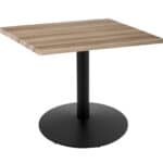 30-Inch Tall Indoor/Outdoor Table with 30 x 30-Inch Diameter Natural Square Top, Black Wrinkle Base, and 22-Inch Diameter Foot 6 30-Inch Tall Indoor/Outdoor Table with 30 x 30-Inch Diameter Natural Square Top, Black Wrinkle Base, and 22-Inch Diameter Foot