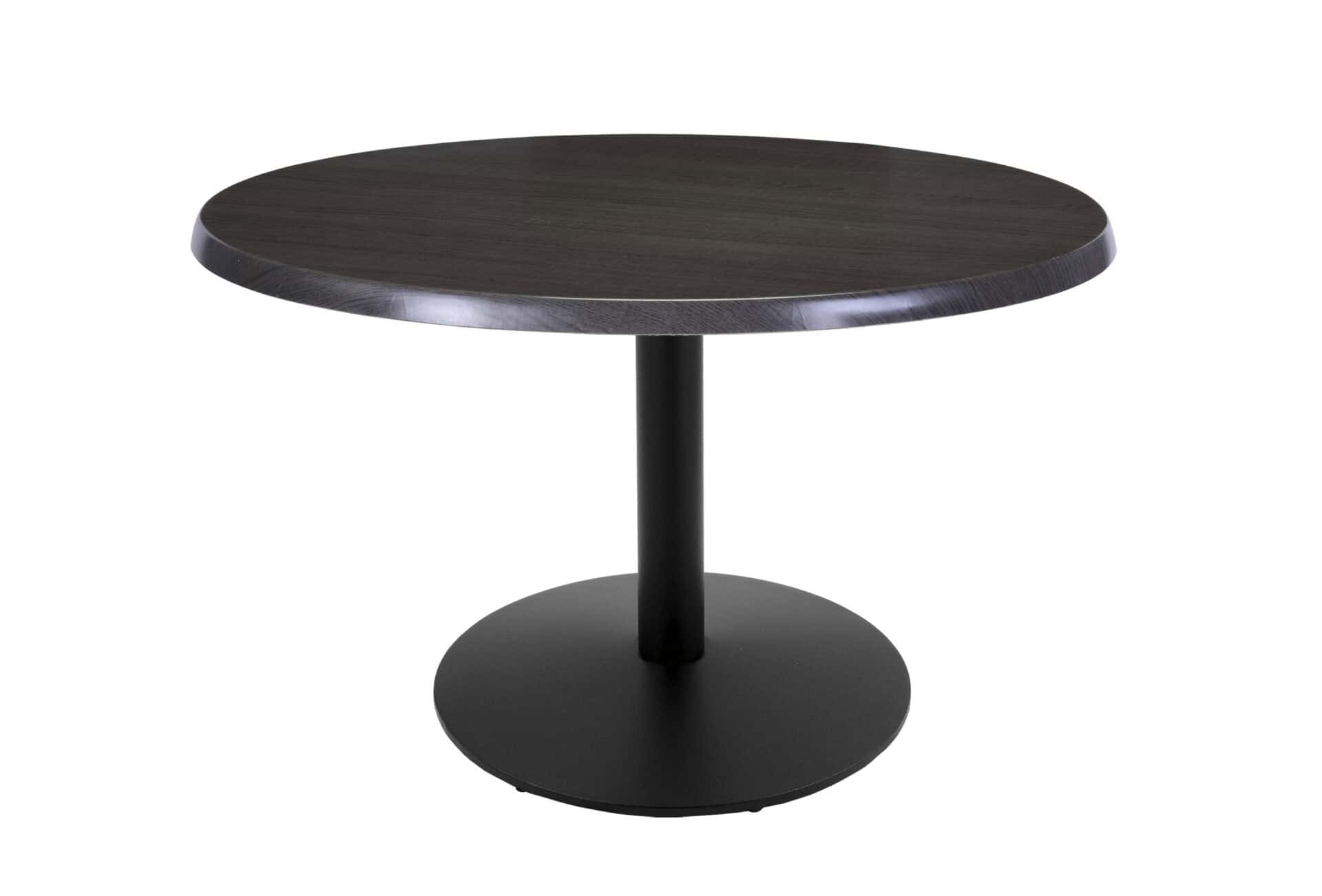30-Inch Tall Indoor/Outdoor Table with 36-Inch Diameter Charcoal Round Top, Black Wrinkle Base, and 22-Inch Diameter Foot 1 30-Inch Tall Indoor/Outdoor Table with 36-Inch Diameter Charcoal Round Top, Black Wrinkle Base, and 22-Inch Diameter Foot
