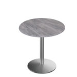 30-Inch Tall Indoor/Outdoor Table with 36-Inch Diameter Greystone Round Top, Stainless Steel Base, and 22-Inch Diameter Foot