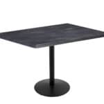 36-Inch Tall Indoor/Outdoor Table with 30 x 48-Inch Diameter Black Steel Rectangle Top, Black Wrinkle Base, and 22-Inch Diameter Foot 6 36-Inch Tall Indoor/Outdoor Table with 30 x 48-Inch Diameter Black Steel Rectangle Top, Black Wrinkle Base, and 22-Inch Diameter Foot