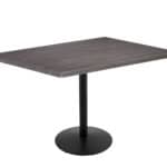 36-Inch Tall Indoor/Outdoor Table with 30 x 48-Inch Diameter Charcoal Rectangle Top, Black Wrinkle Base, and 22-Inch Diameter Foot 6 36-Inch Tall Indoor/Outdoor Table with 30 x 48-Inch Diameter Charcoal Rectangle Top, Black Wrinkle Base, and 22-Inch Diameter Foot