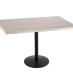 36-Inch Tall Indoor/Outdoor Table with 30 x 48-Inch Diameter White Ash Rectangle Top, Black Wrinkle Base, and 22-Inch Diameter Foot 6 36-Inch Tall Indoor/Outdoor Table with 30 x 48-Inch Diameter White Ash Rectangle Top, Black Wrinkle Base, and 22-Inch Diameter Foot