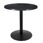 36-Inch Tall Indoor/Outdoor Table with 30-Inch Diameter Black Steel Round Top, Black Wrinkle Base, and 22-Inch Diameter Foot 6 36-Inch Tall Indoor/Outdoor Table with 30-Inch Diameter Black Steel Round Top, Black Wrinkle Base, and 22-Inch Diameter Foot