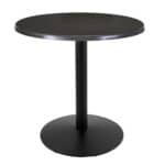 36-Inch Tall Indoor/Outdoor Table with 30-Inch Diameter Charcoal Round Top, Black Wrinkle Base, and 22-Inch Diameter Foot 6 36-Inch Tall Indoor/Outdoor Table with 30-Inch Diameter Charcoal Round Top, Black Wrinkle Base, and 22-Inch Diameter Foot