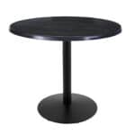 36-Inch Tall Indoor/Outdoor Table with 36-Inch Diameter Black Steel Round Top, Black Wrinkle Base, and 22-Inch Diameter Foot 6 36-Inch Tall Indoor/Outdoor Table with 36-Inch Diameter Black Steel Round Top, Black Wrinkle Base, and 22-Inch Diameter Foot
