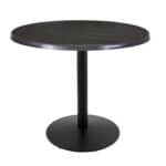 36-Inch Tall Indoor/Outdoor Table with 36-Inch Diameter Charcoal Round Top, Black Wrinkle Base, and 22-Inch Diameter Foot 6 36-Inch Tall Indoor/Outdoor Table with 36-Inch Diameter Charcoal Round Top, Black Wrinkle Base, and 22-Inch Diameter Foot