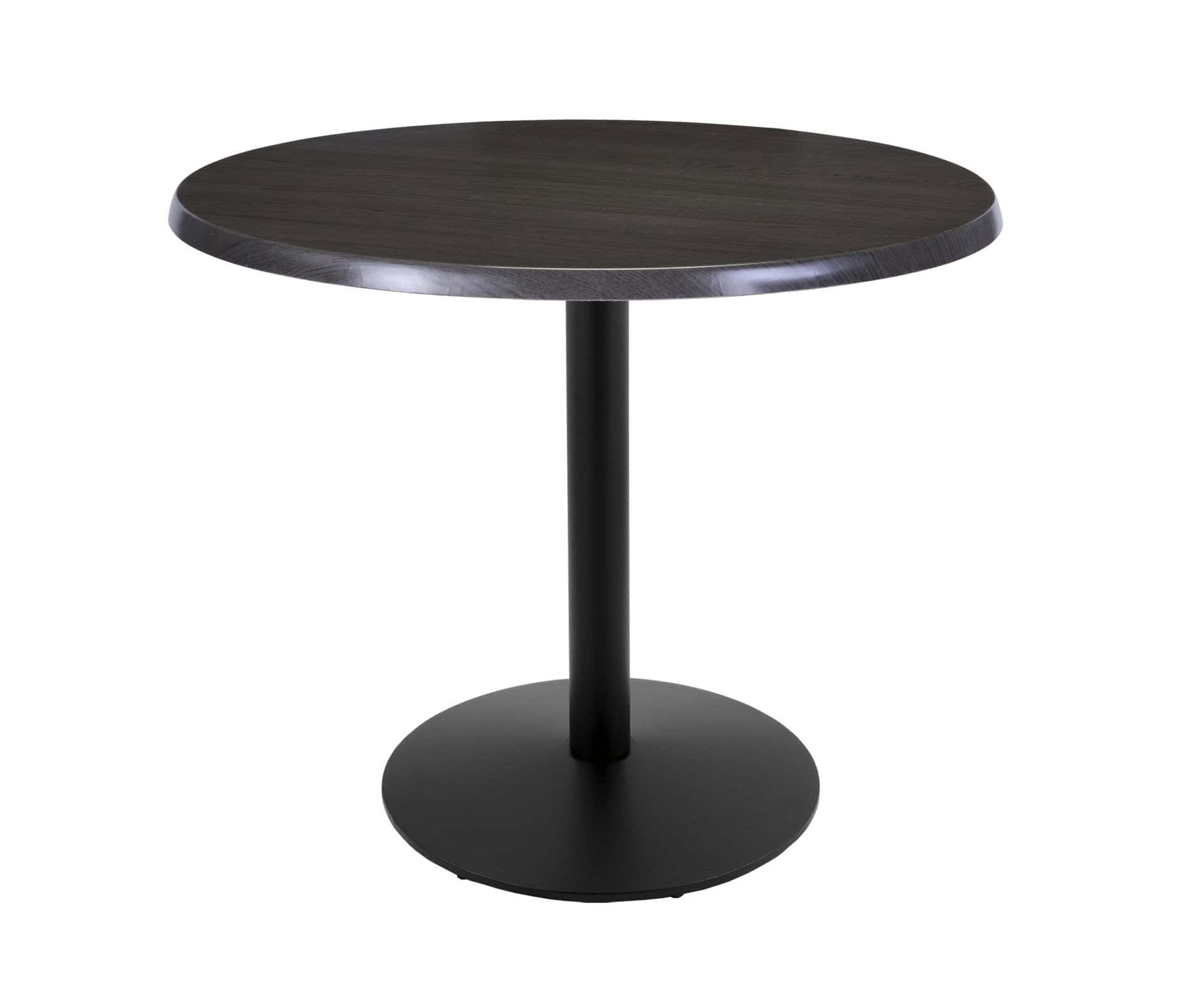 36-Inch Tall Indoor/Outdoor Table with 36-Inch Diameter Charcoal Round Top, Black Wrinkle Base, and 22-Inch Diameter Foot 6 36-Inch Tall Indoor/Outdoor Table with 36-Inch Diameter Charcoal Round Top, Black Wrinkle Base, and 22-Inch Diameter Foot