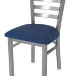18-Inch Stainless Steel Chair with Breeze Sapphire 2.5-Inch Cushion Seat and Ladder Back 10 18-Inch Stainless Steel Chair with Breeze Sapphire 2.5-Inch Cushion Seat and Ladder Back
