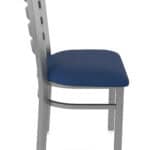 18-Inch Stainless Steel Chair with Breeze Sapphire 2.5-Inch Cushion Seat and Ladder Back 13 18-Inch Stainless Steel Chair with Breeze Sapphire 2.5-Inch Cushion Seat and Ladder Back