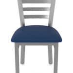 18-Inch Stainless Steel Chair with Breeze Sapphire 2.5-Inch Cushion Seat and Ladder Back 14 18-Inch Stainless Steel Chair with Breeze Sapphire 2.5-Inch Cushion Seat and Ladder Back