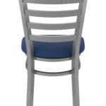18-Inch Stainless Steel Chair with Breeze Sapphire 2.5-Inch Cushion Seat and Ladder Back 15 18-Inch Stainless Steel Chair with Breeze Sapphire 2.5-Inch Cushion Seat and Ladder Back