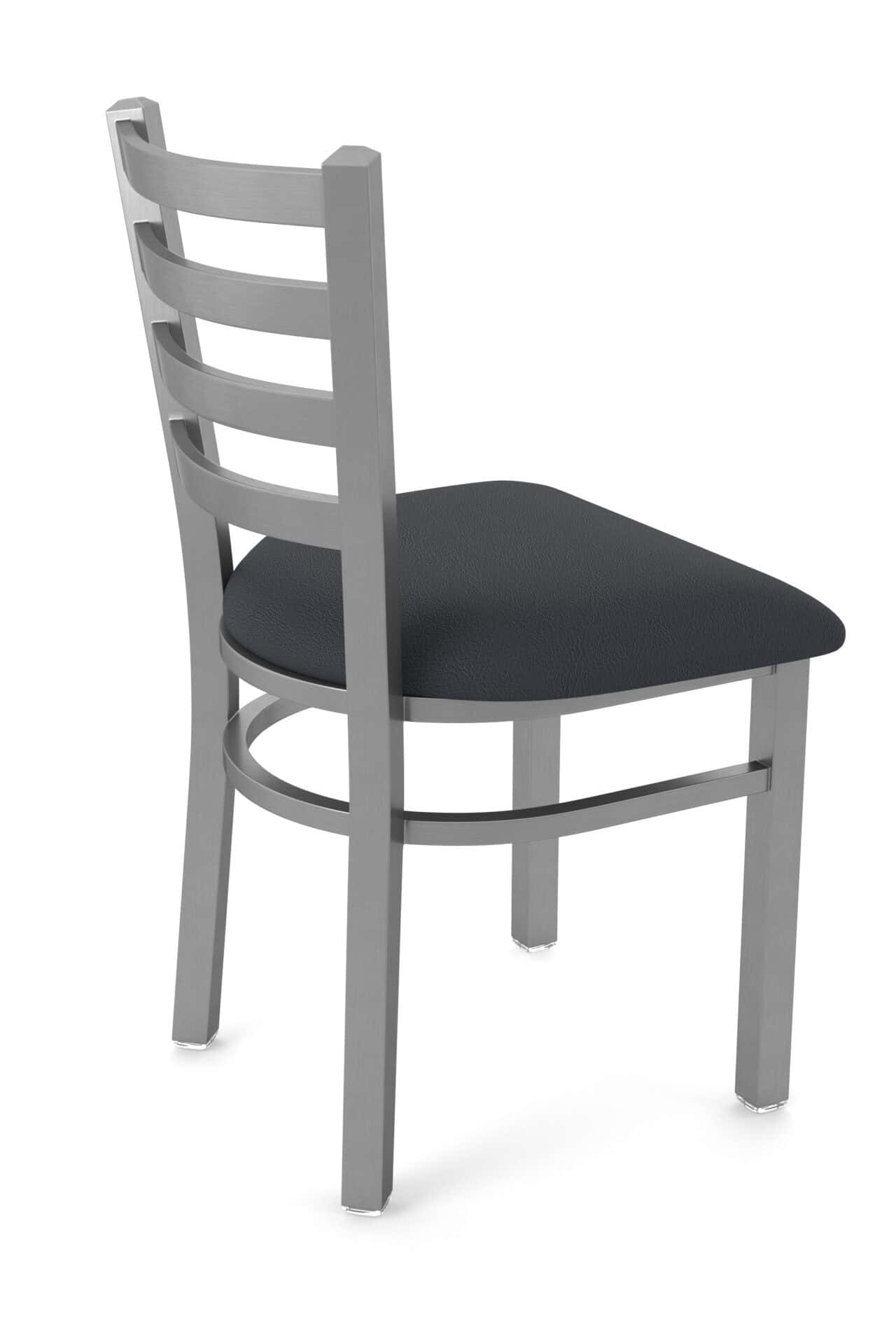 18-Inch Stainless Steel Chair with Breeze Graphite 2.5-Inch Cushion Seat and Ladder Back 2 18-Inch Stainless Steel Chair with Breeze Graphite 2.5-Inch Cushion Seat and Ladder Back - Image 2