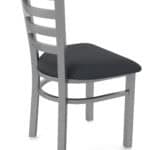 18-Inch Stainless Steel Chair with Breeze Graphite 2.5-Inch Cushion Seat and Ladder Back 11 18-Inch Stainless Steel Chair with Breeze Graphite 2.5-Inch Cushion Seat and Ladder Back