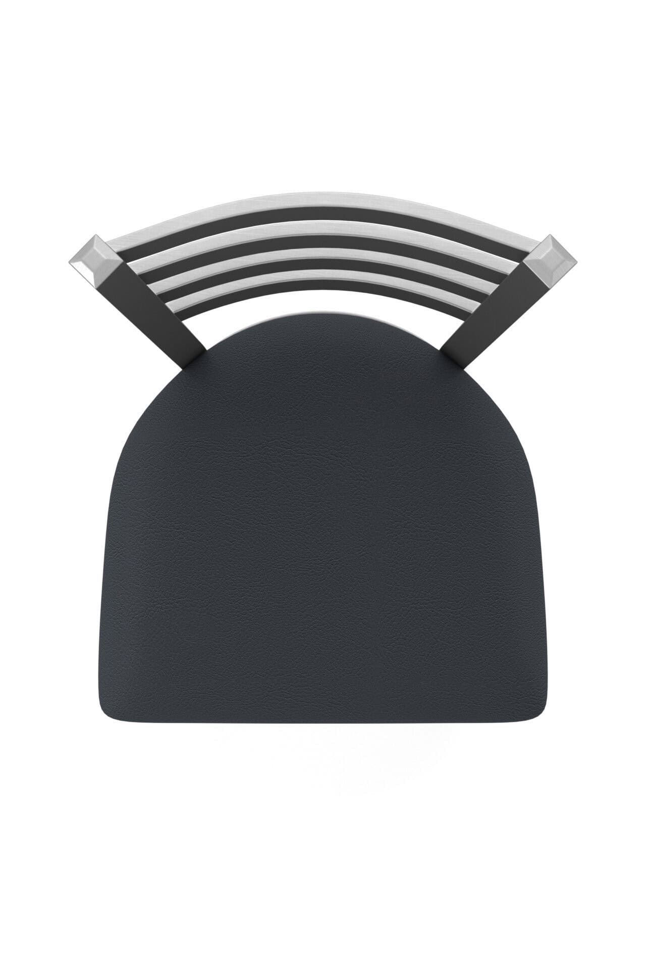 18-Inch Stainless Steel Chair with Breeze Graphite 2.5-Inch Cushion Seat and Ladder Back 3 18-Inch Stainless Steel Chair with Breeze Graphite 2.5-Inch Cushion Seat and Ladder Back - Image 3