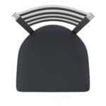 18-Inch Stainless Steel Chair with Breeze Graphite 2.5-Inch Cushion Seat and Ladder Back 12 18-Inch Stainless Steel Chair with Breeze Graphite 2.5-Inch Cushion Seat and Ladder Back