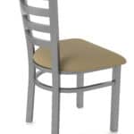 18-Inch Stainless Steel Chair with Breeze Champagne 2.5-Inch Cushion Seat and Ladder Back 11 18-Inch Stainless Steel Chair with Breeze Champagne 2.5-Inch Cushion Seat and Ladder Back