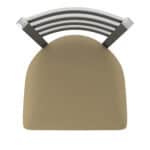 18-Inch Stainless Steel Chair with Breeze Champagne 2.5-Inch Cushion Seat and Ladder Back 12 18-Inch Stainless Steel Chair with Breeze Champagne 2.5-Inch Cushion Seat and Ladder Back