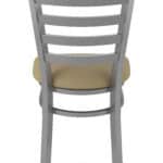 18-Inch Stainless Steel Chair with Breeze Champagne 2.5-Inch Cushion Seat and Ladder Back 15 18-Inch Stainless Steel Chair with Breeze Champagne 2.5-Inch Cushion Seat and Ladder Back