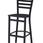 Outdoor 30-Inch Steel Bar Stool with Black Mesh Seat and Ladder Back 7 Outdoor 30-Inch Steel Bar Stool with Black Mesh Seat and Ladder Back