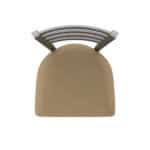 30-Inch Stainless Steel Swivel Bar Stool with Breeze Champagne 2.5-Inch Cushion Seat, Ladder Back, and Single-Ring Base 12 30-Inch Stainless Steel Swivel Bar Stool with Breeze Champagne 2.5-Inch Cushion Seat, Ladder Back, and Single-Ring Base