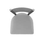 30-Inch Stainless Steel Swivel Bar Stool with Breeze Sidewalk 2.5-Inch Cushion Seat, Ladder Back, and Single-Ring Base