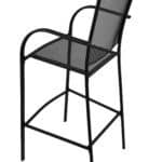 Outdoor 30-Inch Steel Bar Stool with Black Mesh Mesh Seat and Back
