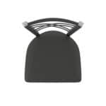 30-Inch Stainless Steel Swivel Bar Stool with Breeze Graphite 2.5-Inch Cushion Seat, Cross Back, and Single-Ring Base 12 30-Inch Stainless Steel Swivel Bar Stool with Breeze Graphite 2.5-Inch Cushion Seat, Cross Back, and Single-Ring Base