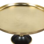 Glam Gold & Black Round Side Table with Steel Frame 12 Glam Gold & Black Round Side Table with Steel Frame