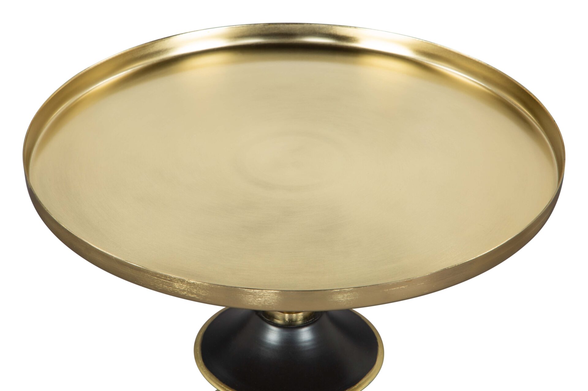 Glam Gold & Black Round Side Table with Steel Frame 4 Glam Gold & Black Round Side Table with Steel Frame - Image 4