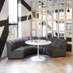 Modular Velvet Sectional with Poplar Wood Legs in Black (Set of 4) 11 Modular Velvet Sectional with Poplar Wood Legs in Black (Set of 4)