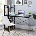 Compact Computer Desk with 4-Tier Shelves and Adjustable Legs 25 Compact Computer Desk with 4-Tier Shelves and Adjustable Legs