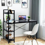 Compact Computer Desk with 4-Tier Shelves and Adjustable Legs 26 Compact Computer Desk with 4-Tier Shelves and Adjustable Legs